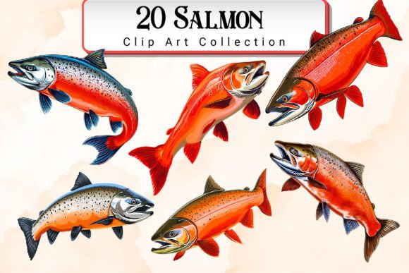 Download Salmon Clipart Bundle - Clip Collection