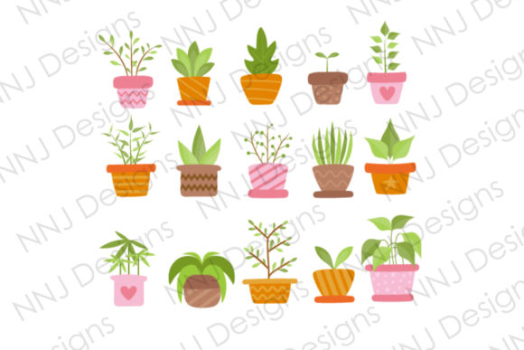 Download Potted Plant Clipart Bundle Green Nature - Clip Collection