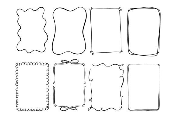 Download Doodle Frame Border Clipart Set - Clip Collection