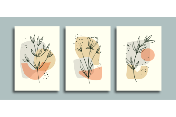 Download Wall Art Poster Background Line Art Leaf - Leaf Collection