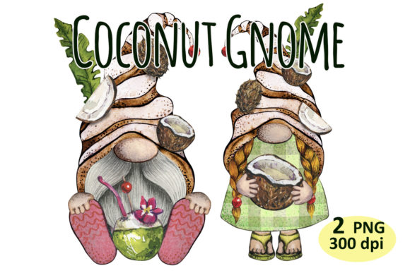 Download Coconut Gnome Tropical Beach Clipart Png - Clip Collection