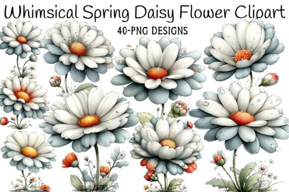 Download Whimsical Spring Daisy Flower Clipart - Clip Collection
