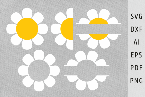 Download Groovy Flower Clipart Half Daisy Svg Png - Clip Collection