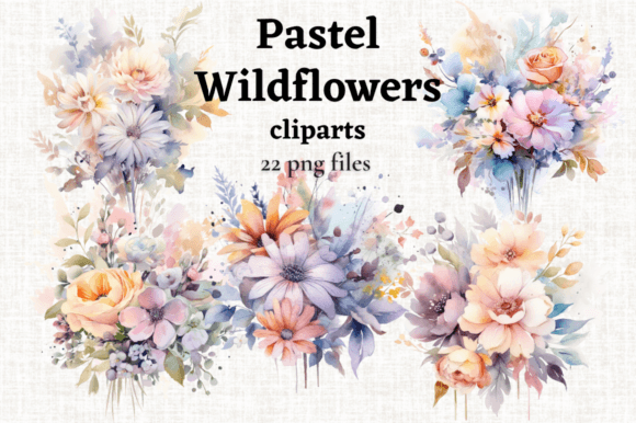 Download Pastel Wedding Flowers Bouquet Cliparts - Clip Collection