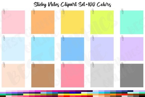 Download Little Post It Notes Clipart Set Images - Clip Collection