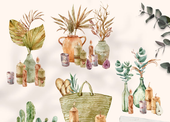 Download Watercolor Potted Plant Clipart - 5 Png - Clip Collection