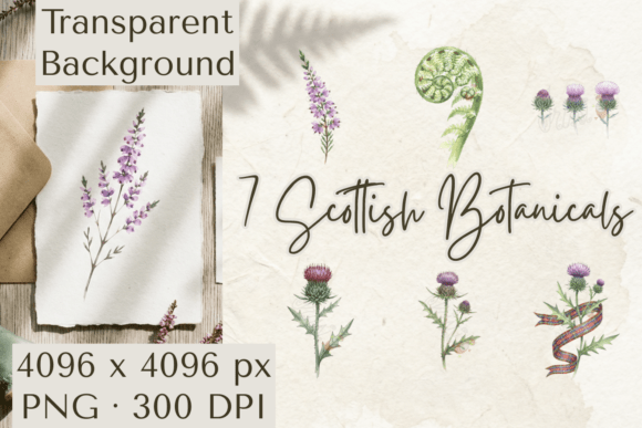 Download Scottish Botanical Clipart PNG Thistle - Clip Collection