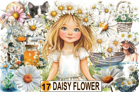 Download Watercolor Daisy Flower Clipart - Clip Collection