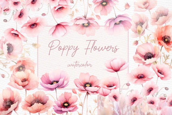 Download Blush Pink Flowers Clipart Poppy Flowers - Clip Collection