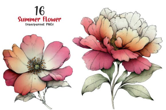 Download Whimsical Summer Flower Clipart - Clip Collection
