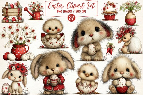 Download Whimsical Easter Clipart Set - Clip Collection