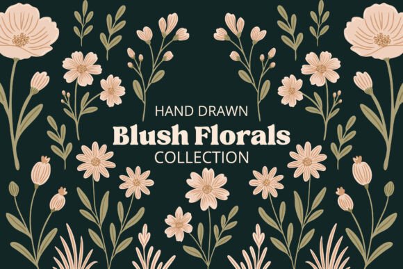 Download Blush Florals Clip Art and Patterns - Clip Collection