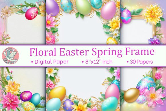 Download Floral Easter Spring Frame - Floral easter Collection