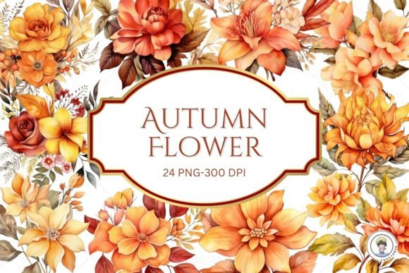Download Watercolor Autumn Flower Clipart - Clip Collection