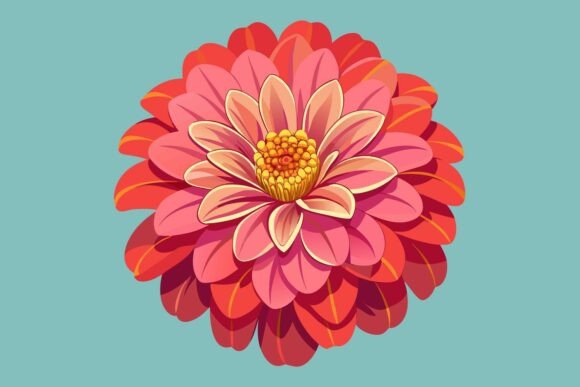 Download Vibrant Flower Illustration Graphic - Vibrant Collection