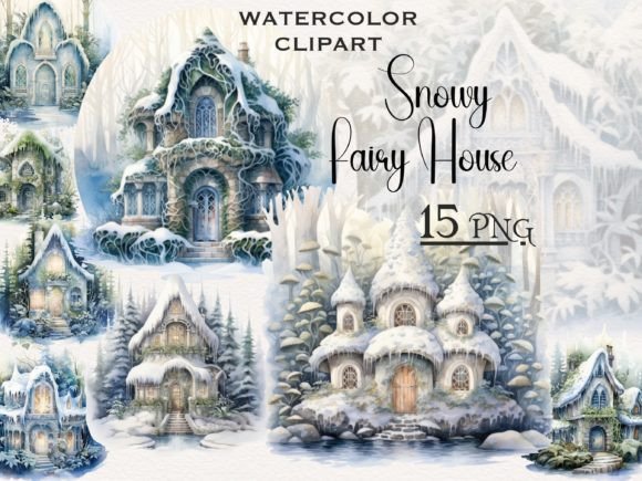 Download Snowy Fairy House Winter Clipart - Clip Collection