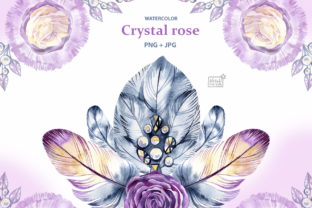 Download Watercolor Crystal Roses Cliparts - Clip Collection