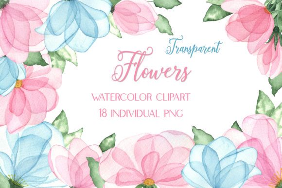 Download Watercolor Clipart Transparent Flowers - Clip Collection