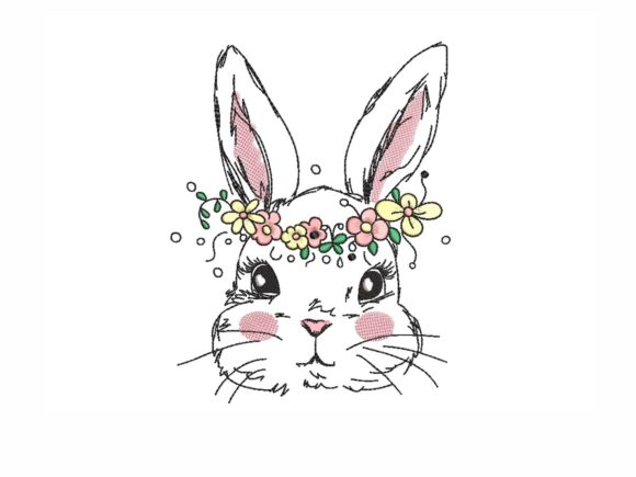 Download Floral Easter Bunny - Floral easter Collection