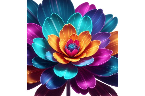 Download Vibrant Lotus Flower Illustration - Vibrant Collection