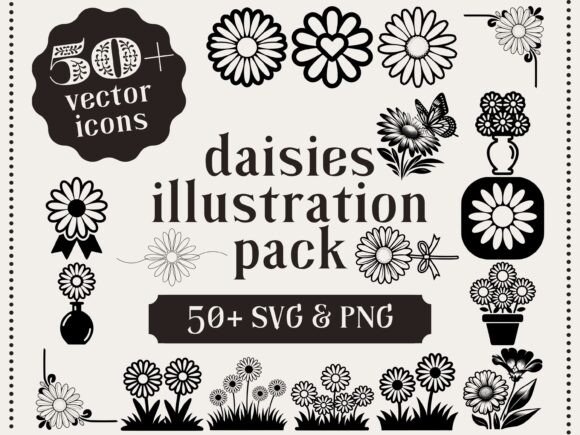 Download Daisies Illustration Pack Daisy Clipart - Clip Collection