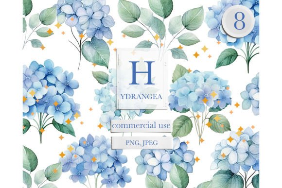 Download Blue Flowers Hydrangea Clipart - Clip Collection