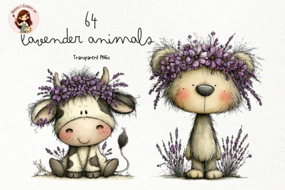 Download Lavender Animals Clipart PNG - Clip Collection
