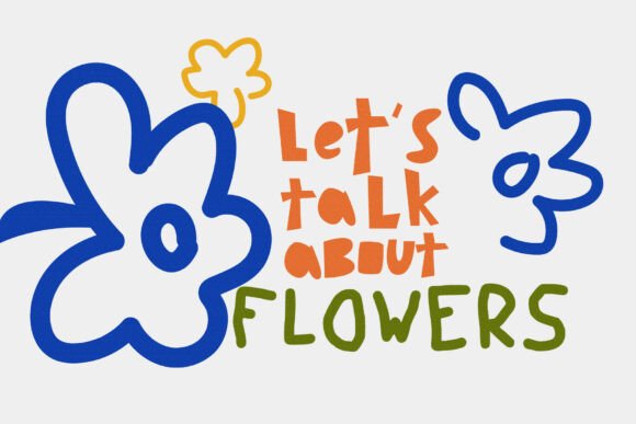 Download Vibrant Groovy Doodle Flowers Clipart - Clip Collection