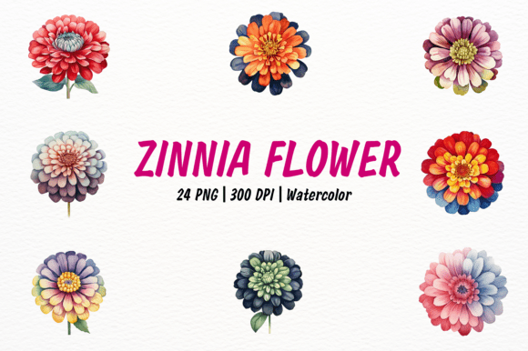 Download Vibrant Zinnia Flower Clipart - Clip Collection