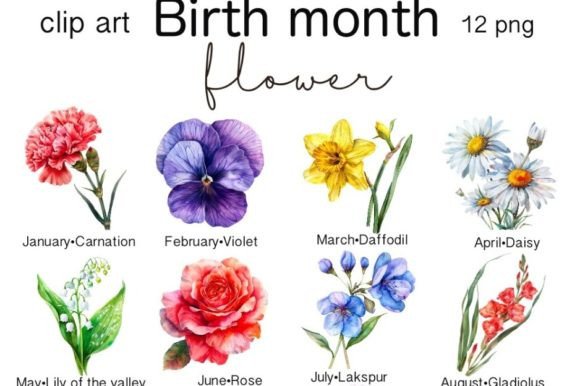 Download Birth Flower Clipart - Clip Collection