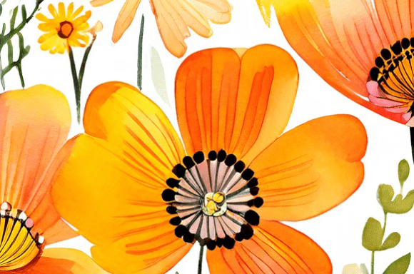 Download Vibrant Orange Wildflower Collection on - Vibrant Collection