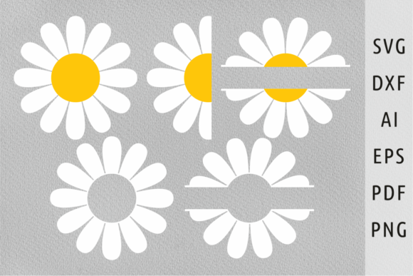 Download Groovy Flower Clipart Half Daisy Svg Png - Clip Collection