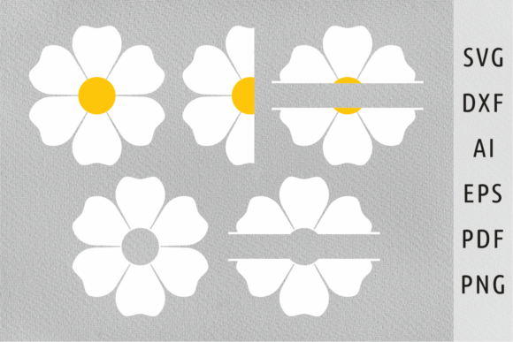 Download Groovy Flower Clipart Half Daisy Svg Png - Clip Collection