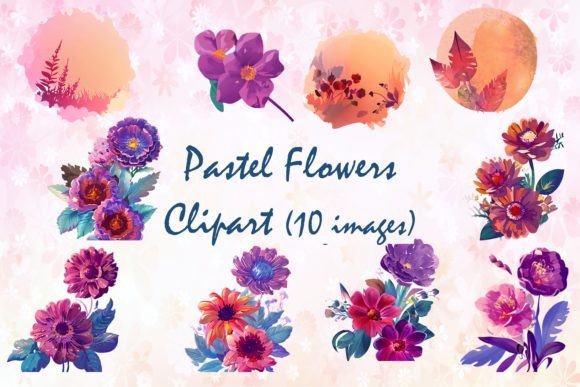 Download Pastel Flowers Clipart - Clip Collection