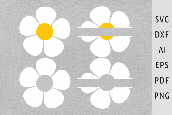 Download Groovy Flower Clipart Half Daisy Svg Png - Clip Collection