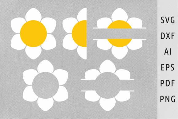 Download Groovy Flower Clipart Half Daisy Svg Png - Clip Collection