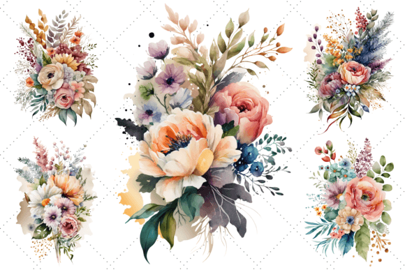Download Spring Flowers Watercolor Clipart - Clip Collection