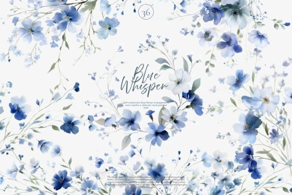 Download Watercolor Florals Clipart Set - Clip Collection