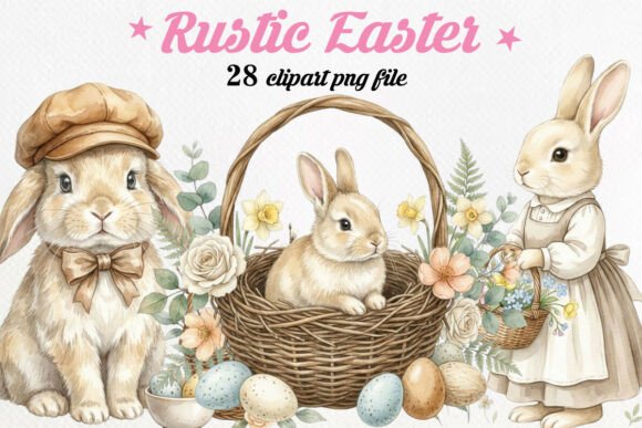 Download Rustic Easter Clipart Bundle - Clip Collection