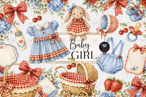 Download Baby Girl Strawberry Cherry Clipart - Clip Collection