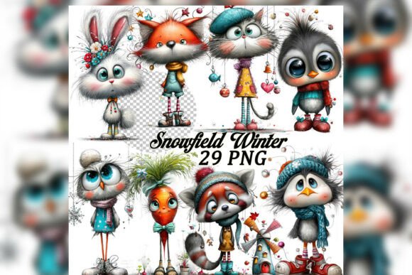 Download Snowfield Winter Clipart Set - Clip Collection