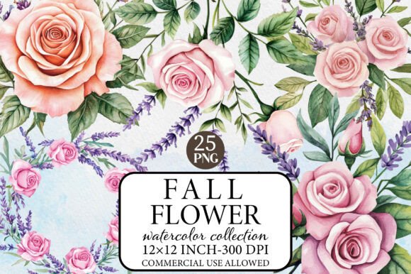 Download Watercolor Fall Flower Clipart - Clip Collection