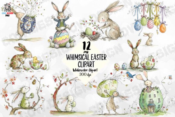 Download Whimsical Easter Clipart PNG - Clip Collection