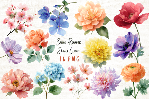Download Spring Romantic Flower Clipart PNG - Clip Collection