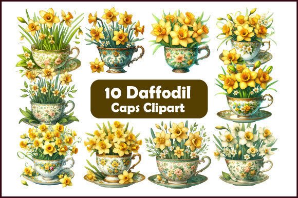Download Daffodil Cups Clipart Set - Clip Collection