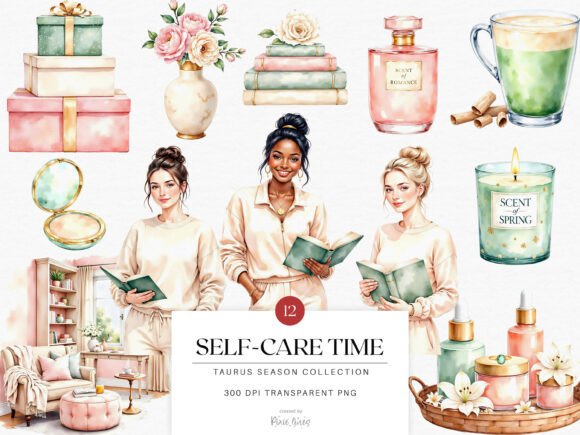 Download Watercolor Zodiac Taurus Season Clipart - Clip Collection