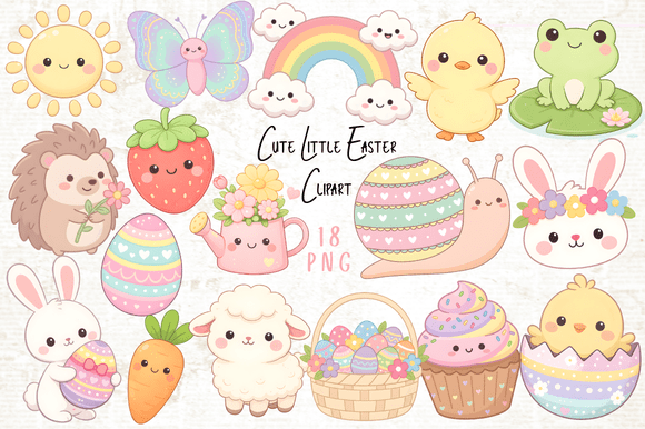 Download Cute Little Easter Clipart PNG - Clip Collection
