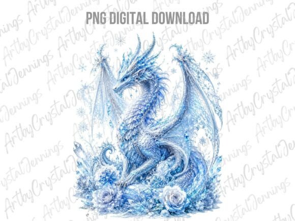 Download Ice Dragon Crystal Winter Clipart PNG - Clip Collection