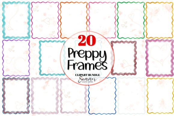 Download Colorful Preppy Frame Clipart Bundle - Clip Collection