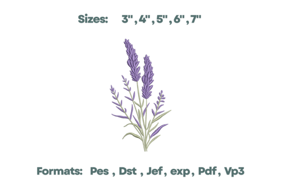 Download Lavender Flower Bundle Embroidery - Lavender flower Collection